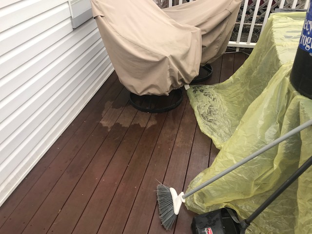 deck near back door