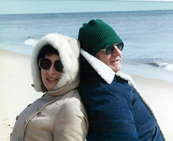 Mom and Dad at the beach