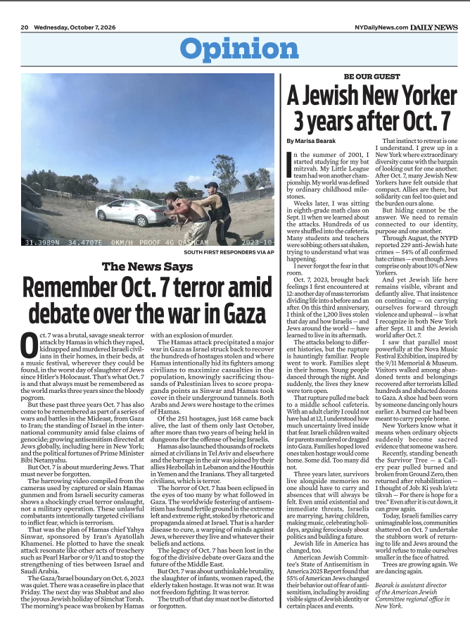 Marisa's Daily News Op-Ed